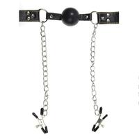 Pipedream Fetish Fantasy Extreme Deluxe Ball Gag and Nipple Clamps Göğüs Klipsi