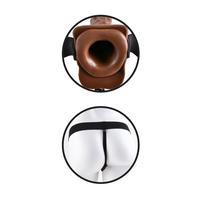 Pipedream Fetish Fantasy Series 7 Inch Hollow Strap-On With Balls-Brown