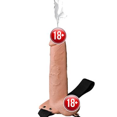 Pipedream Fetish Fantasy Series 9 İnch Hollow Strap-On Squirting Strap-On