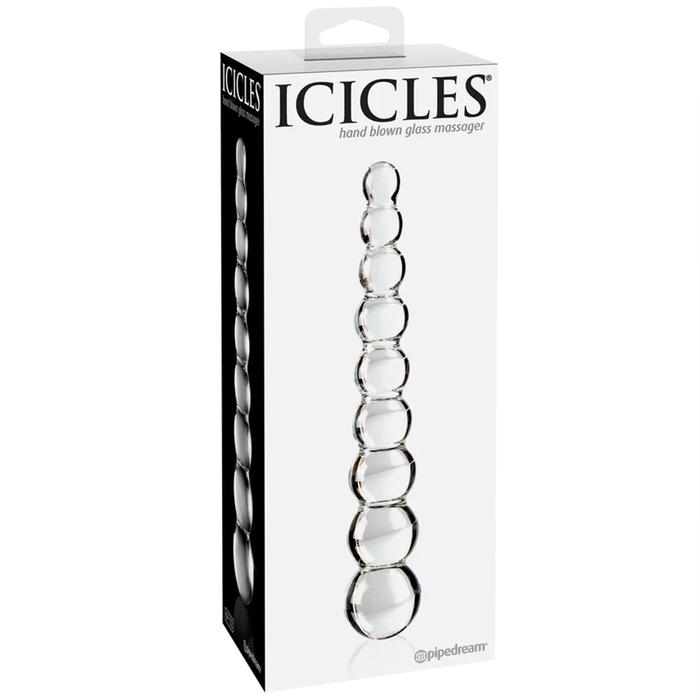 Pipedream İcicles No.2 Hand Blown Glass Massager Cam Dildo