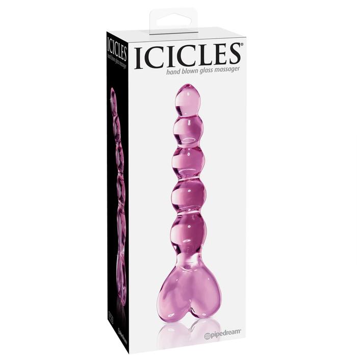 Pipedream İcicles No.43 Beaded Hand Blown Glass Massager Cam Dildo