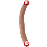 Pipedream King Cock 12'' Slim Double Dildo Caramel Çift Taraflı Penis