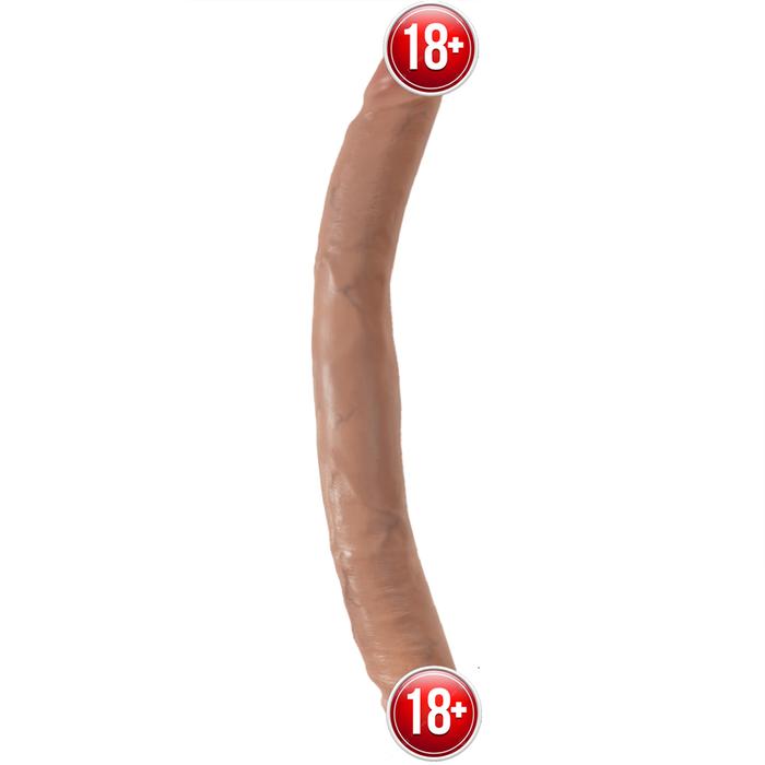 Pipedream King Cock 12'' Slim Double Dildo Caramel Çift Taraflı Penis
