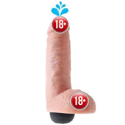 Pipedream King Cock 8" Squirting Cock with Balls Dildo Boşalabilir Realistik Penis