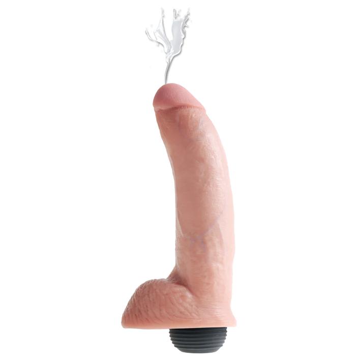 Pipedream King Cock 9" Squirting Cock with Balls Flesh Dildo Boşalabilir Realistik Penis