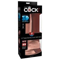 Pipedream King Cock 9" Triple Density Cock With Balls Realistik Penis