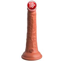 Pipedream King Cock Elite 7 İnch Dual Density Silicone Cock Realistik Penis-Brown