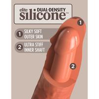 Pipedream King Cock Elite 7 İnch Dual Density Silicone Cock Realistik Penis-Brown