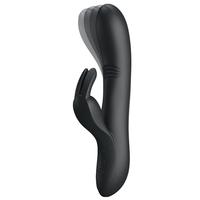 Pretty Love Dylan Parmak Hareket Fonksiyonlu Rabbit Vibratör-Black