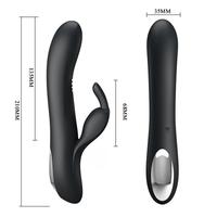 Pretty Love Dylan Parmak Hareket Fonksiyonlu Rabbit Vibratör-Black
