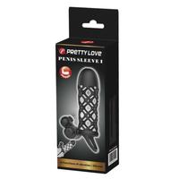 Pretty Love Penis Sleeve I Klitoris Uyarıcılı 10 Mod Penis Kılıfı BI-026236