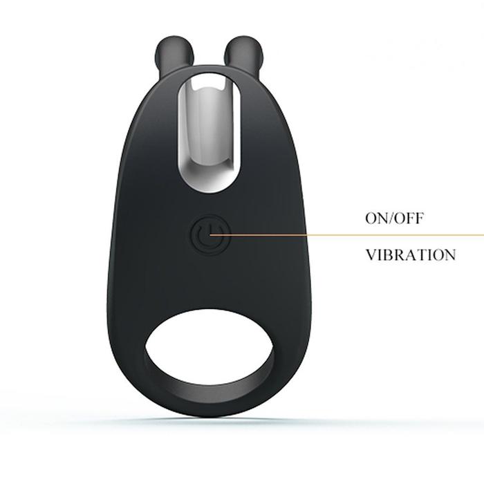 Pretty Love Rabbit Vibrator Cock Ring  7 Modlu Titreşimli Penis Halkası BI-210152