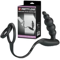 Pretty Love Vibration Penis Slevee 3 Pluglu Penis Halkası BI-210200