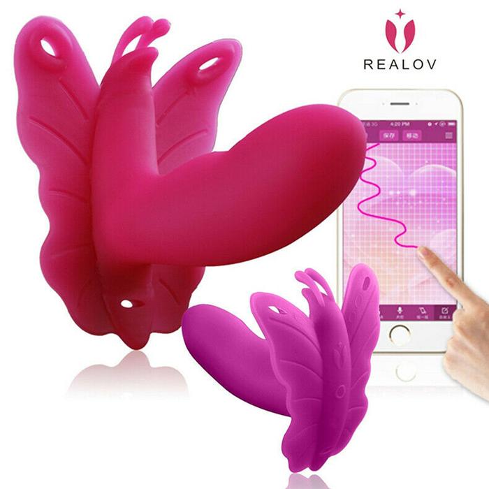 Realov Lydia 1 Pink Telefon Kontrollü Giyilebilir Külotlu Vibratör