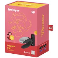 Satisfyer Double Fun Black Telefon Kontrollü Partner Vibratör