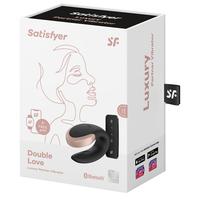 Satisfyer Double Love Black Telefon Kontrollü Partner Vibratör