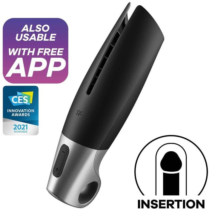 Satisfyer Men Vibration Power Masturbator Telefon Kontrollü Vajina