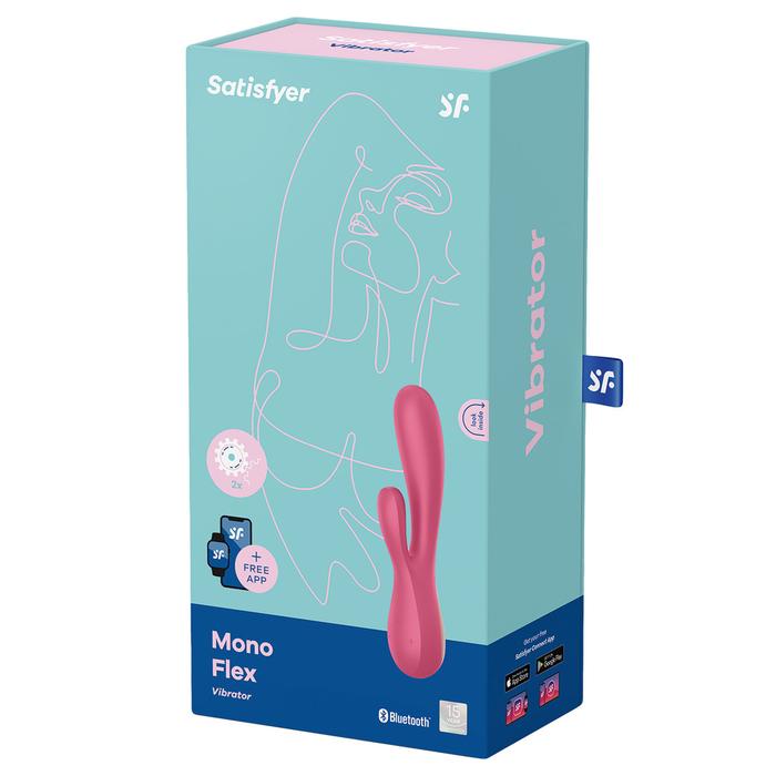 Satisfyer Mono Flex Red Berry G Stimülasyon Telefon Kontrol Rabbit Vibratör