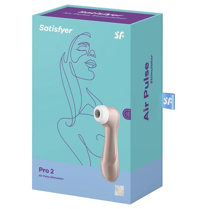 Satisfyer Pro 2 Air Pulse Sucking Vibe Klitoral Emiş Güçlü Vibratör-Gold