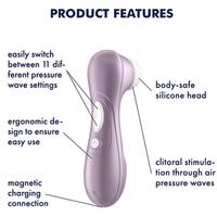 Satisfyer Pro 2 Air Pulse Sucking Vibe Klitoral Emiş Güçlü Vibratör-Lilac