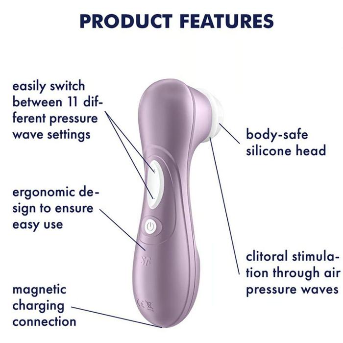 Satisfyer Pro 2 Air Pulse Sucking Vibe Klitoral Emiş Güçlü Vibratör-Lilac