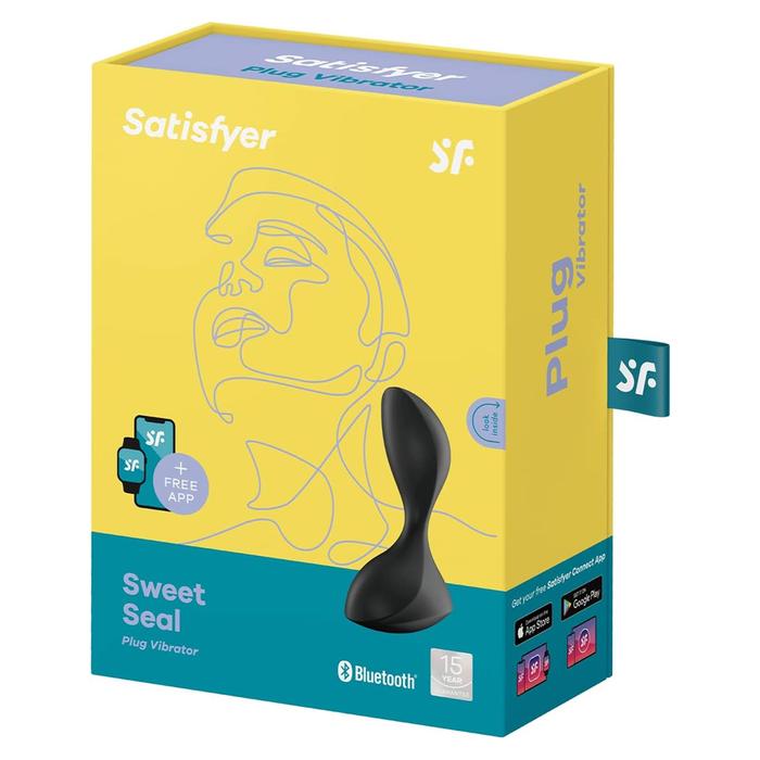 Satisfyer Sweet Seal Black Telefon Kontrollü Titreşimli Anal Plug