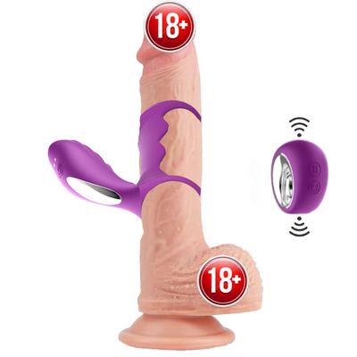 Sexual Cockring Clitoral Stimulation Uzaktan Kumandalı Penis Kafesi & Penis Halkası-Purple