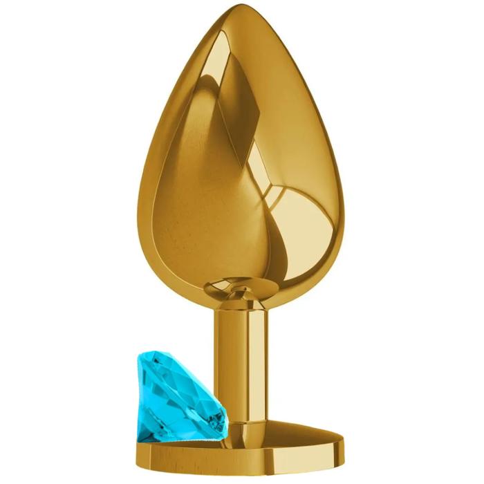 Sexual World Booty Jewellery Taşlı Gold Metal Anal Plug Small-Purple