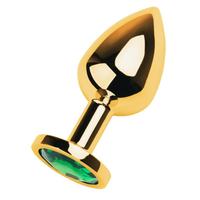 Sexual World Booty Jewellery Taşlı Gold Metal Anal Plug Medium-Red
