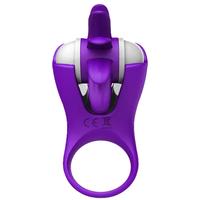 Sexual World Chi Licking Ring Pink Dönebilen Dil Hareketli Penis Halkası-Purple