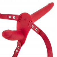 Sexual World Double Penetrix Strap-On Biseksuel Dildo-Red