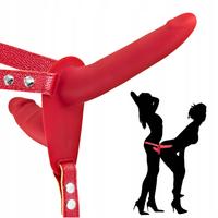 Sexual World Double Penetrix Strap-On Biseksuel Dildo-Red