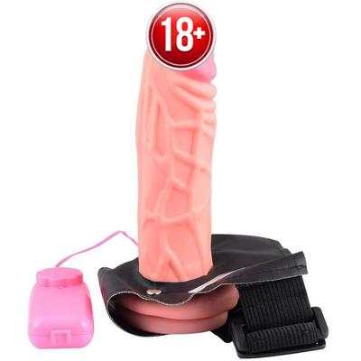 Sexual World Leather Strap-On Titreşimli Belden Bağlamalı Penis