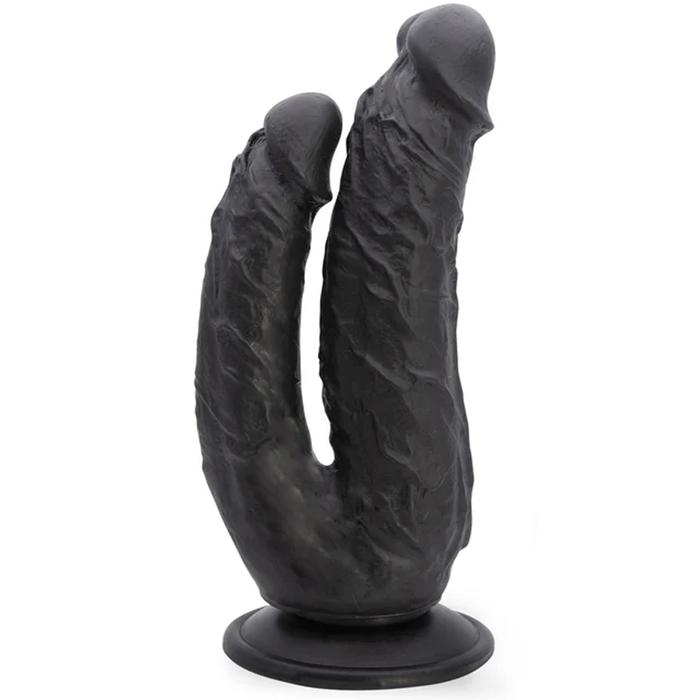 Sexual World Lifelike G-Spot Anal ve Vajinal Çift Taraflı Realistik Penis-Black