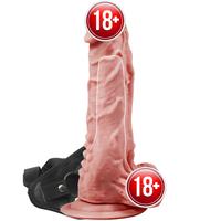 Sexual World Mars Dildo 18.5 cm İçi Boş Belden Bağlamalı Realistik Penis