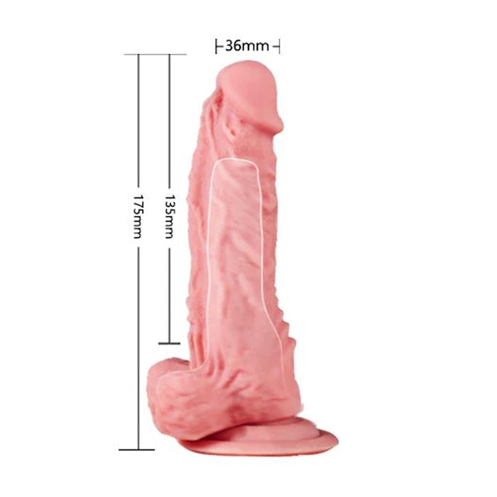 Sexual World Mars Dildo 18.5 cm İçi Boş Belden Bağlamalı Realistik Penis