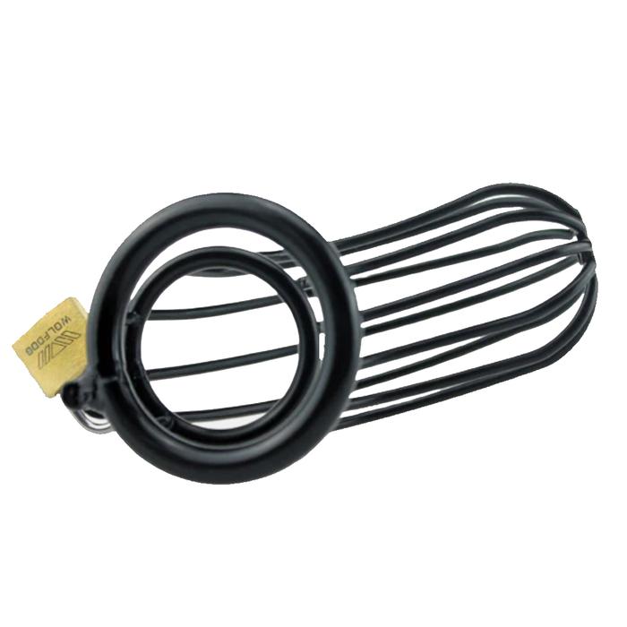 Sexual World Master Male Chastity Breathable Cage Nefes Alınabilir Penis Kilidi 50 mm-Black