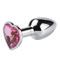 Sexual World My Heart Jewellery Kalpli Metal Anal Plug Large-Pink