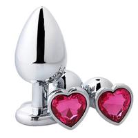 Sexual World My Heart Jewellery Kalpli Metal Anal Plug Large-Pink