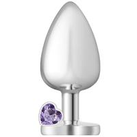 Sexual World My Heart Jewellery Kalpli Metal Anal Plug Medium-Purple