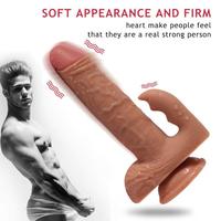 Shequ Dildo Series Austin Sallama Modlu Dual Titreşimli Realistik Penis 21.5 cm SQ-WBC10034-V