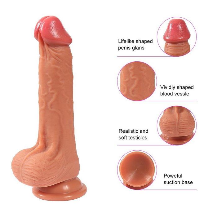 Shequ Dildo Series Jack 21 cm Natural Doku Realistik Penis SQ-WBD10025