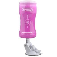 Shequ Hot Cool Sabitlenebilir Yapay Vajina Titreşimli Masturbator SQ-MA70003
