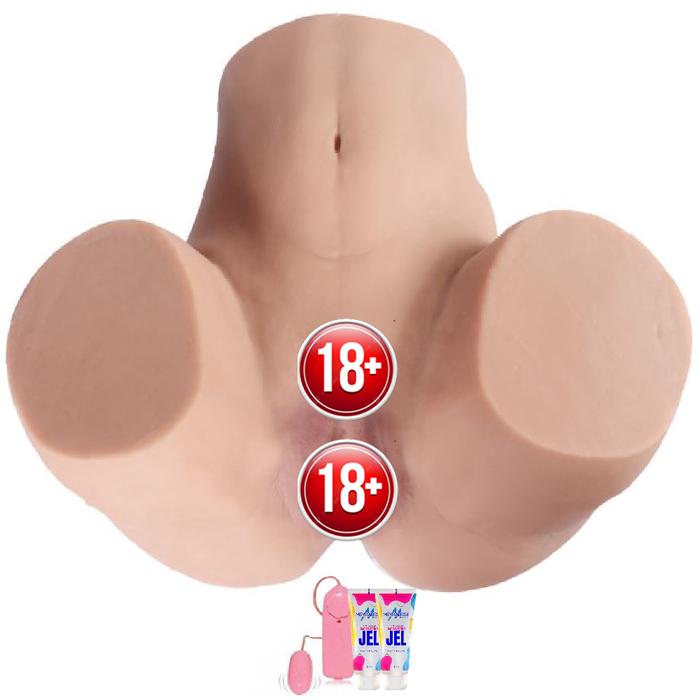 Shequ Kimberley Big Fat Ass Vibration Realistik Vajina Masturbator ve Jel