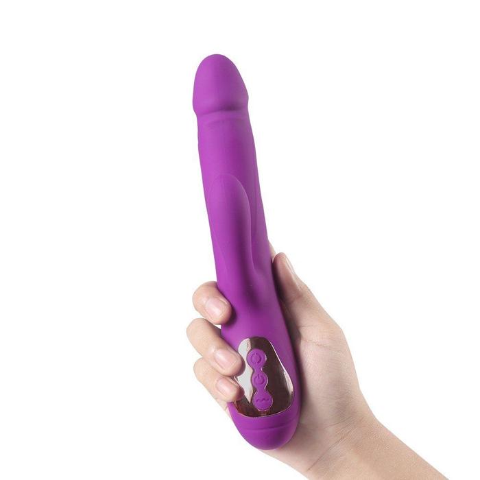 Shequ Leif Thrusting İleri Geri Şarjlı Rabbit Vibratör SQ-V10092