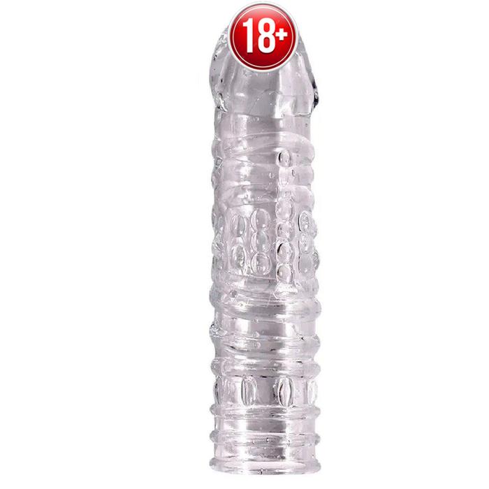 Shequ Noel Penis Sleeve Silikon Şeffaf Penis Kılıfı SQ-ML10012