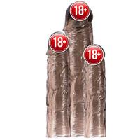 Shequ Penis Sleeve Set Brown Farklı Boy Penis Kılıfı Seti