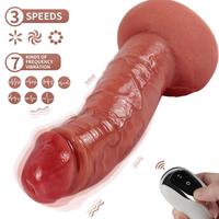 Shequ Tom Vibrating Hareketli ve Titreşimli Realistik Penis SQ-WBD10172-V