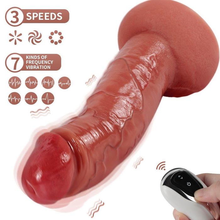 Shequ Tom Vibrating Hareketli ve Titreşimli Realistik Penis SQ-WBD10172-V