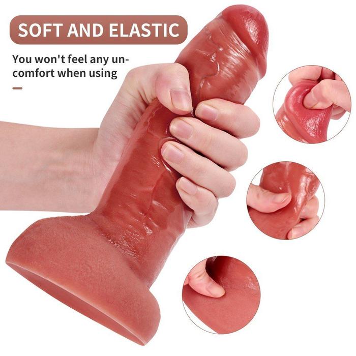 Shequ Tom Vibrating Hareketli ve Titreşimli Realistik Penis SQ-WBD10172-V